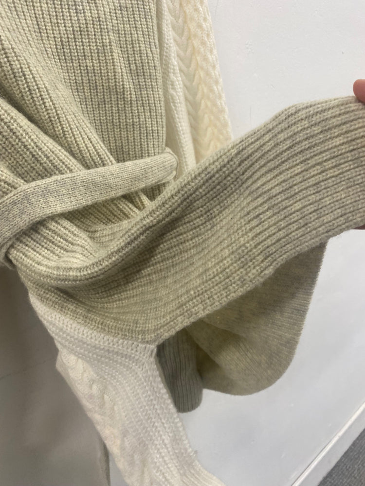 Fabulous French Connection wool blend oversized Cardigan UkXS Beige NF494