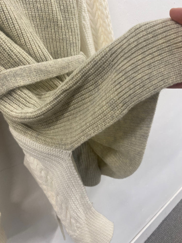 Fabulous French Connection wool blend oversized Cardigan UkXS Beige NF494