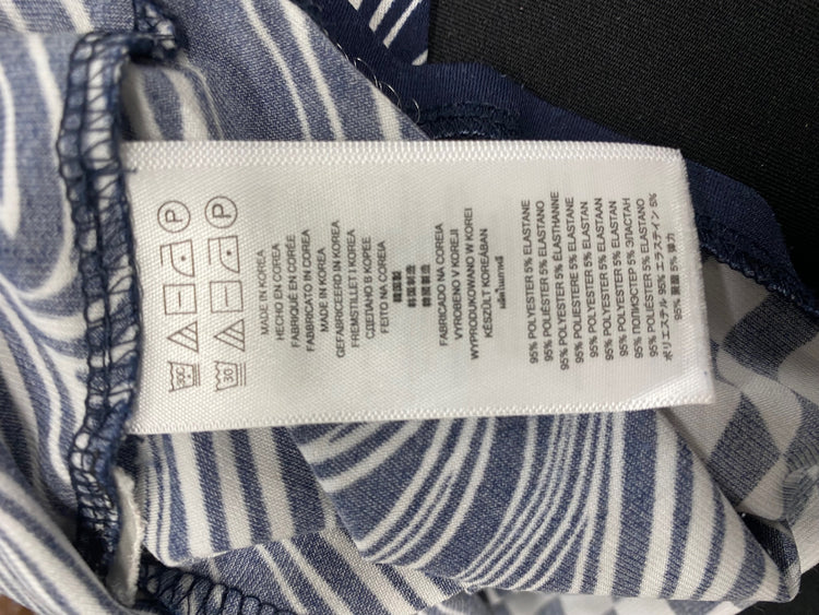 Fabulous Michael Kors Midi Dress UK 8 Navy art deco NF494