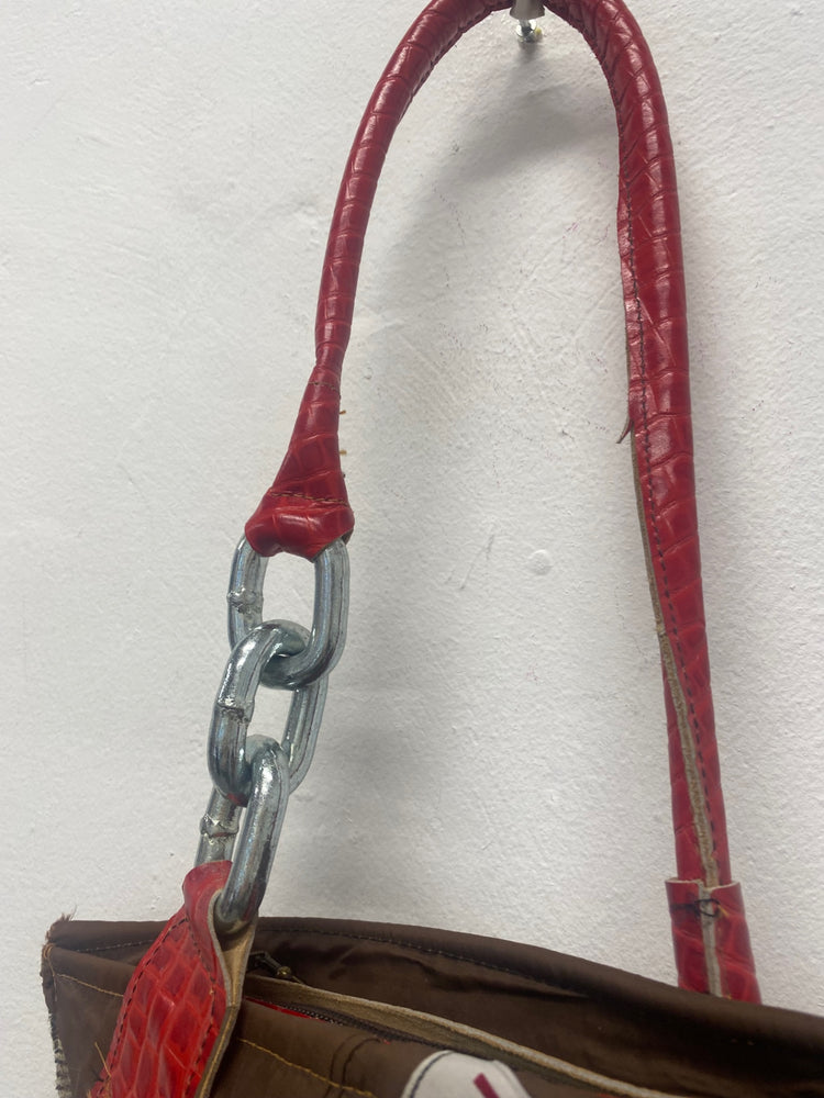 Fabulous Joey D Tweed handmade Edinburgh Bag One size Brown SL496