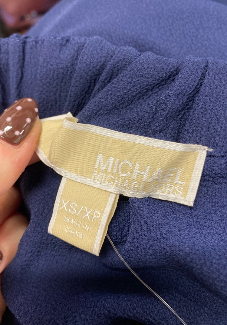 Fabulous Michael Kors BNWT Mini Dress UK 8 Navy Blue floral off shoulder NF494