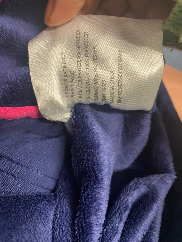 Fabulous Michael Kors fleece cosy lined Jacket Age 6-7 Navy NF494