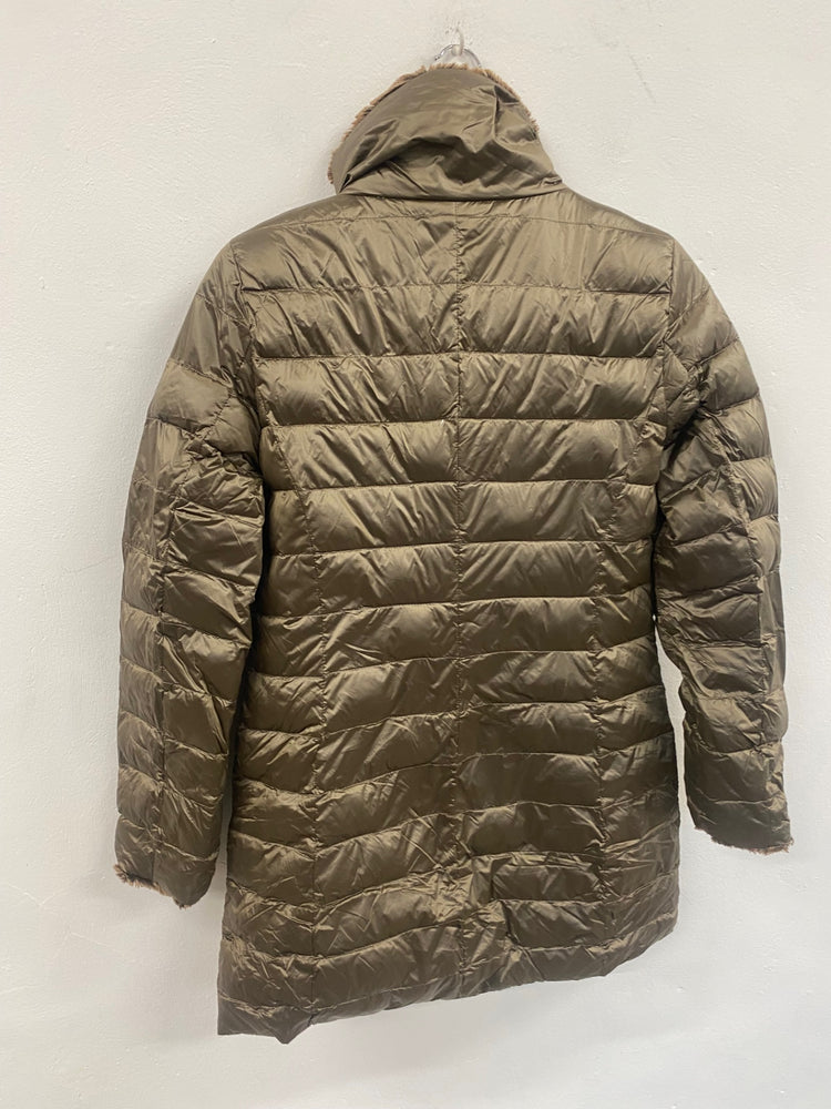 Fabulous Barbara lebek down filler cosy Puffer Jacket UK12 brown SL469