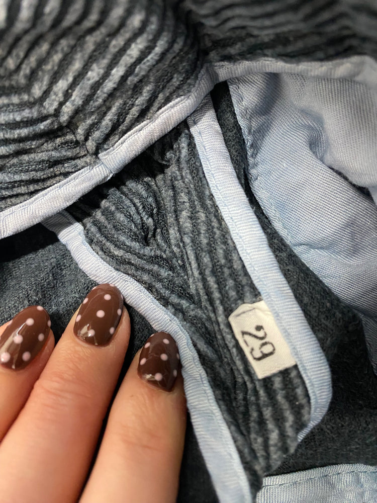 Fabulous Zanella High waist trousers cord fold up W29" Dark Blue SL496