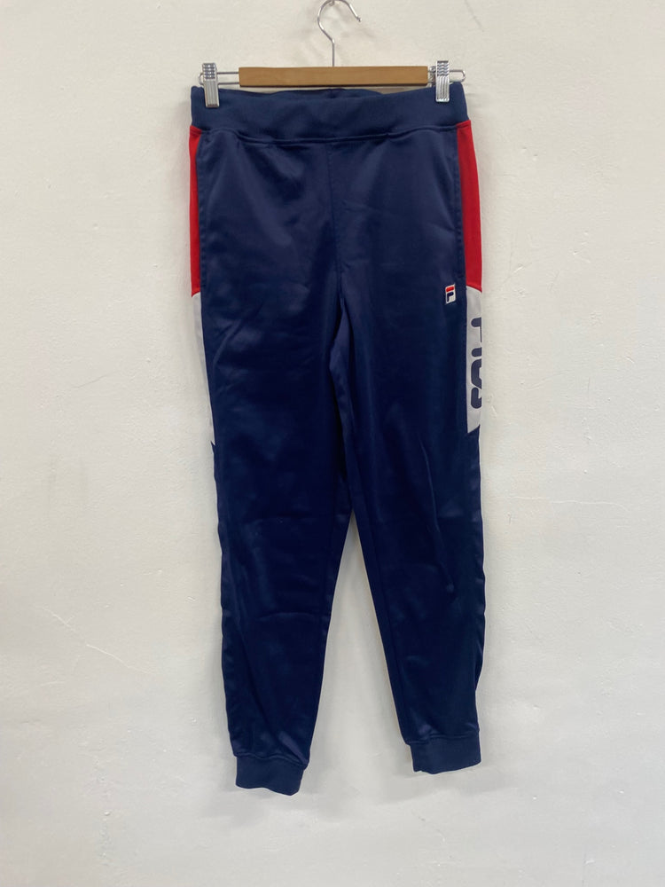 Fabulous Vintage FILA Trenton Track Pants Uk8 Navy blue SL496