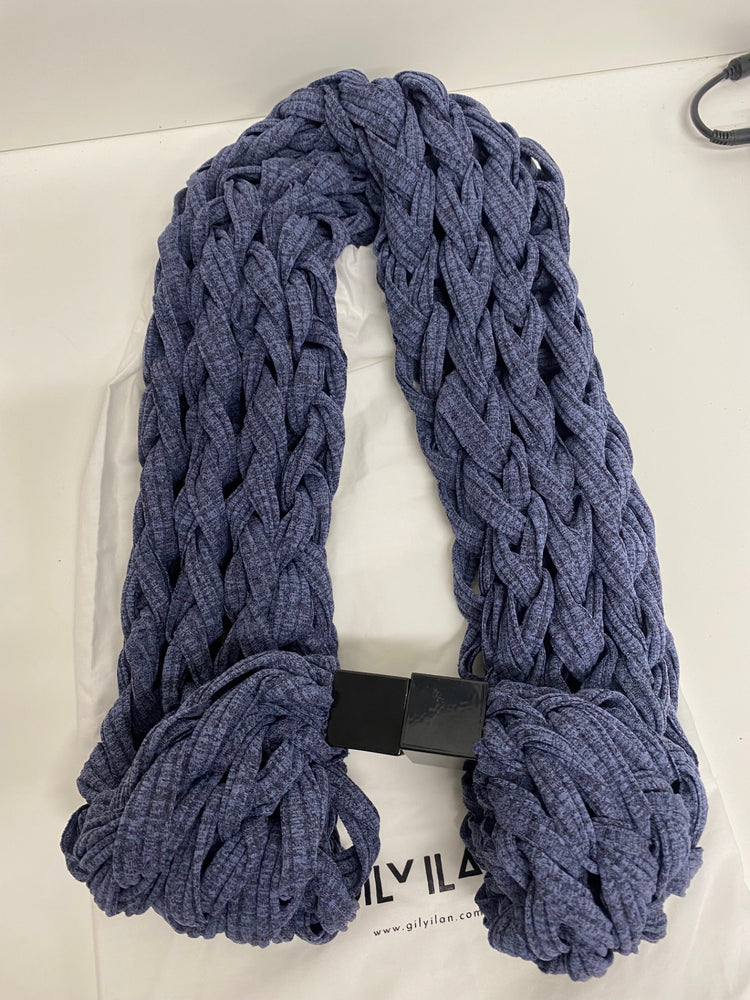 Fabulous Gily Ilan infinity Scarf One size Navy Blue SL469