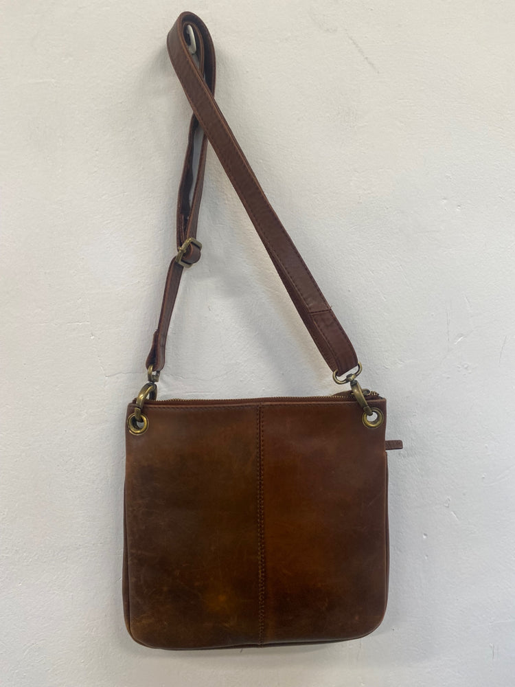 Fabulous FatFace vintage crossbody leather Bag One size Tan KJ497