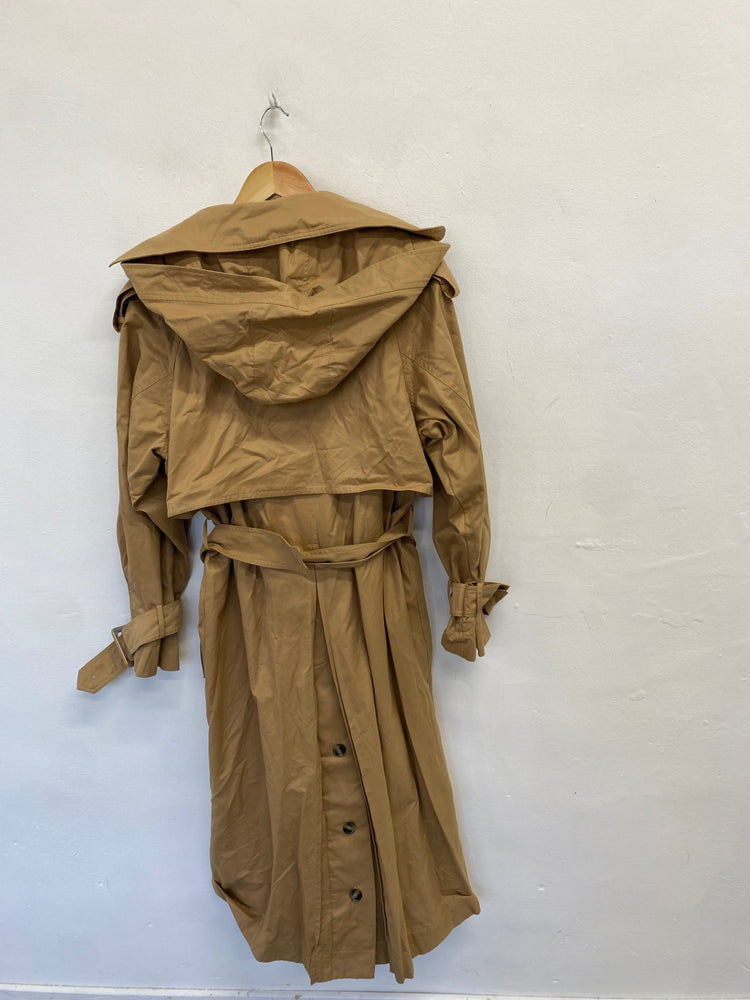 Fabulous Next Trench Coat UK 10 Tan city vibe SH493