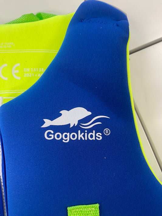 Fabulous Gogokids Life Jacket UkL Blue & Neon Green Age 6-9 RG020