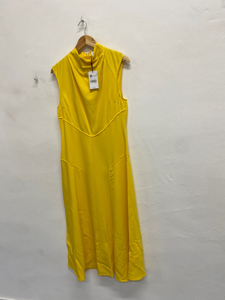 Fabulous REISS Georgia party Maxi dress UK 12 Yellow RG020