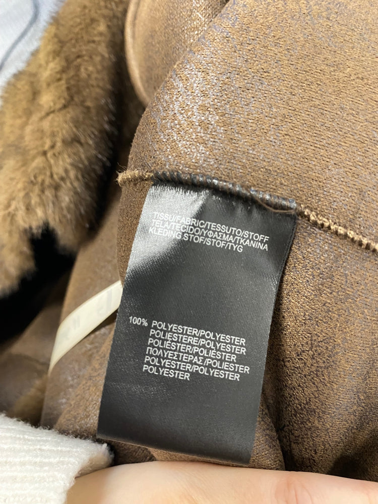 Fabulous Vita grace Faux fur vail chic espresso jacket cardigan UK 10 RG020