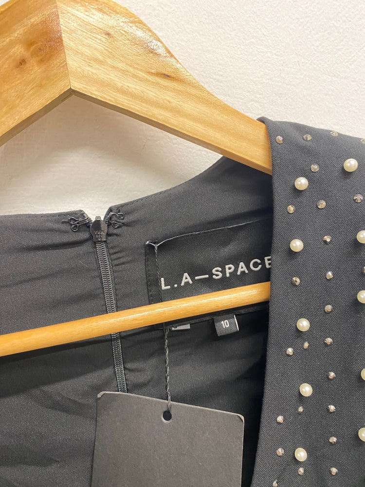 Fabulous L.A-Space Playsuit UK 10 Black pearl party RG020