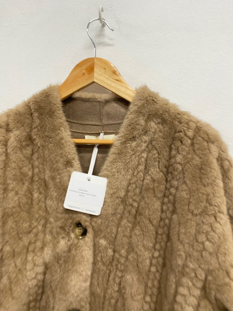 Fabulous Vita grace vail chic Faux fur jacket Uk 10 Camel RG020