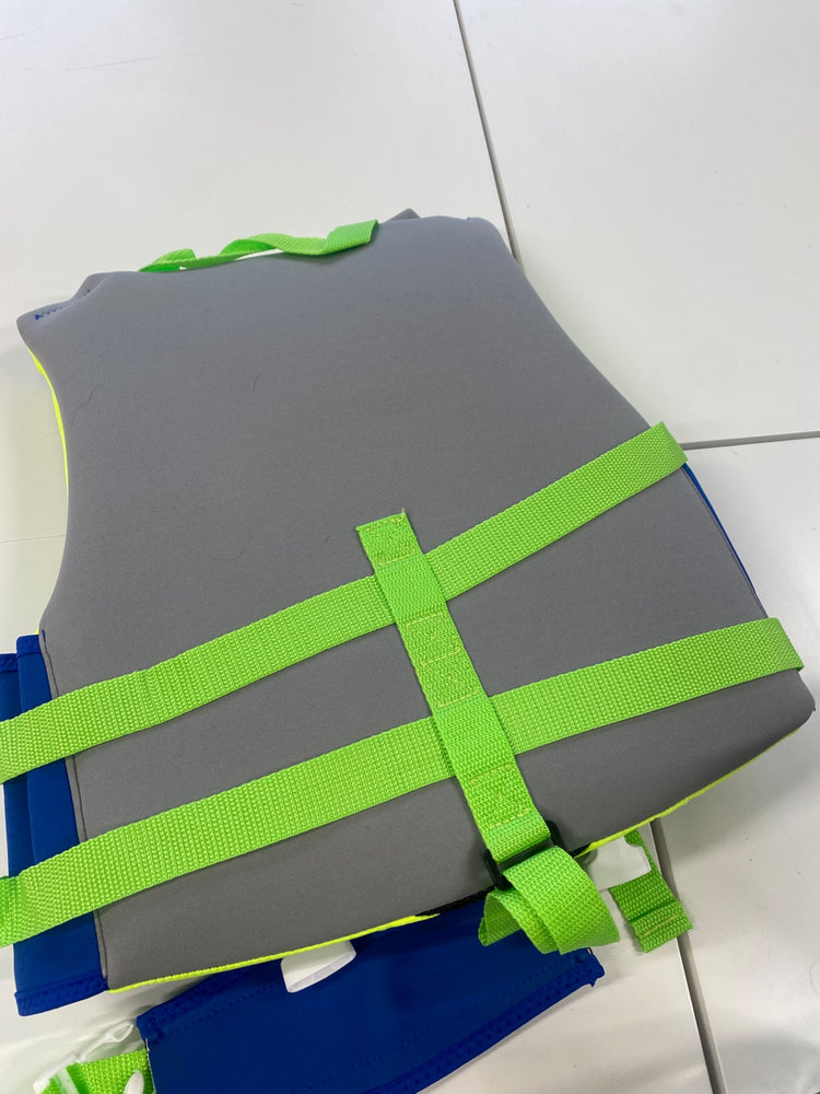 Fabulous Gogokids Life Jacket UkL Blue & Neon Green Age 6-9 RG020