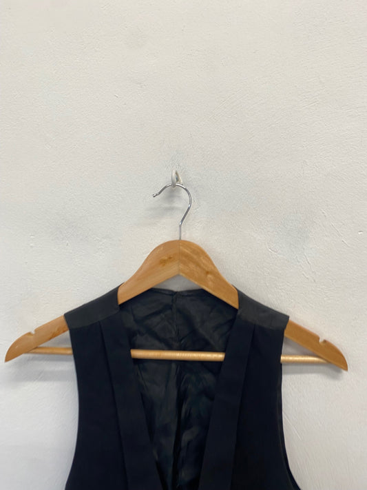 Fabulous Scottish ex hire Prince Charlie Kilt waistcoat UK 42 R Black MD001