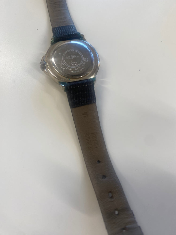 Fabulous Ladies Rotary diving Watch 10112 S Silver & black 1990’s RR001