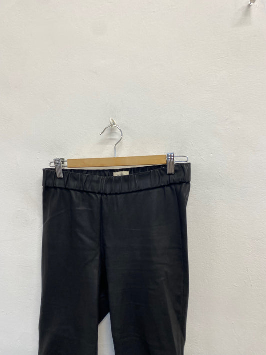 Fabulous Hush leather Straight trousers UK 10 Black SS002