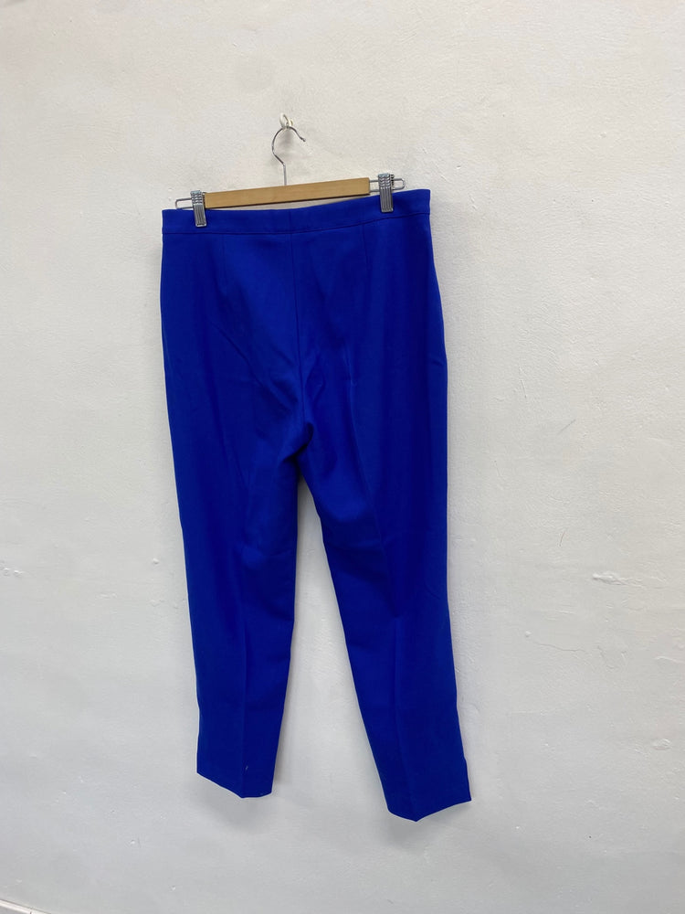 Fabulous Hugo Boss Cropped trousers UK 10 Blue vibrant SS002
