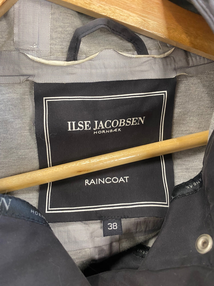 Fabulous Ilse jacobsen Hornbaek black Raincoat Uk10 Black SS002