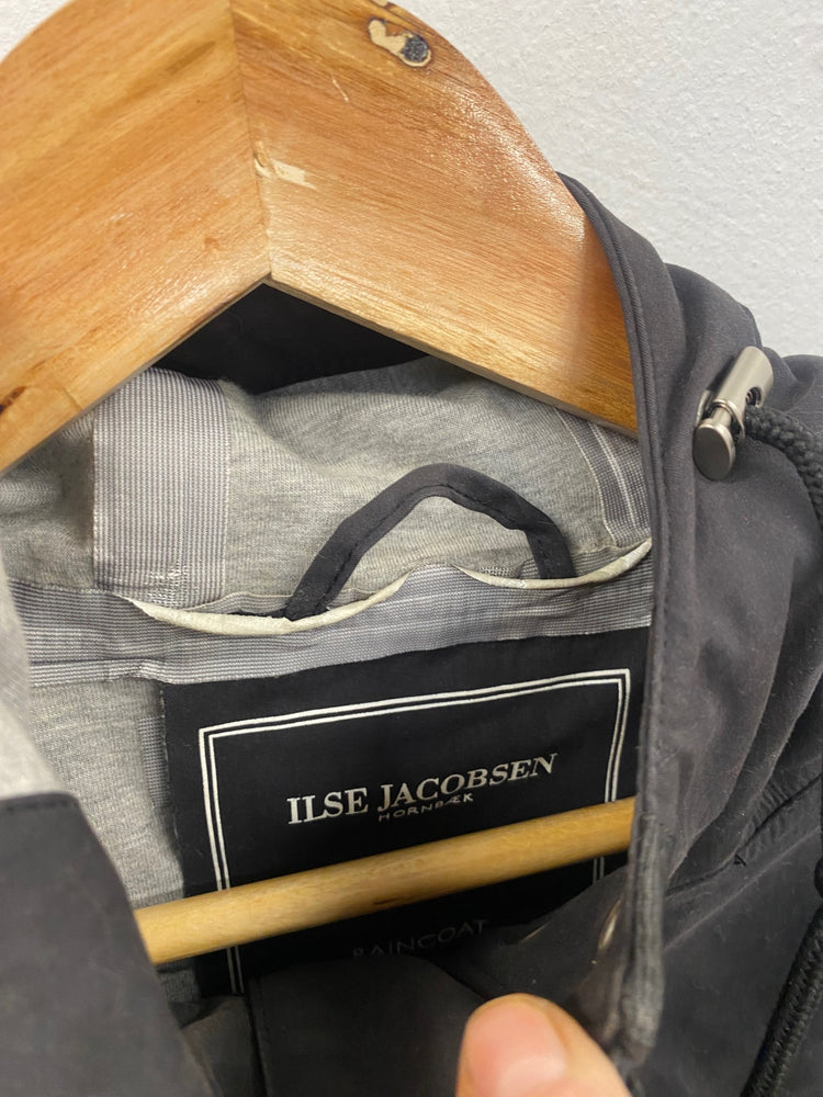 Fabulous Ilse jacobsen Hornbaek black Raincoat Uk10 Black SS002