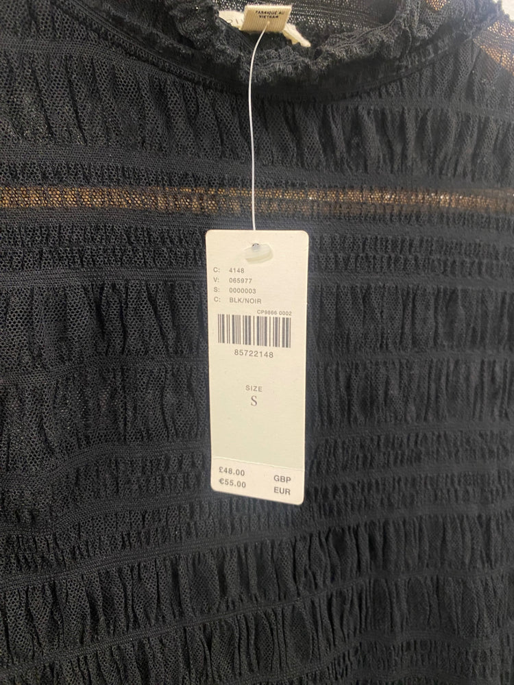 Fabulous Pilcro gypsy sheer mesh Top UKS Black CP002