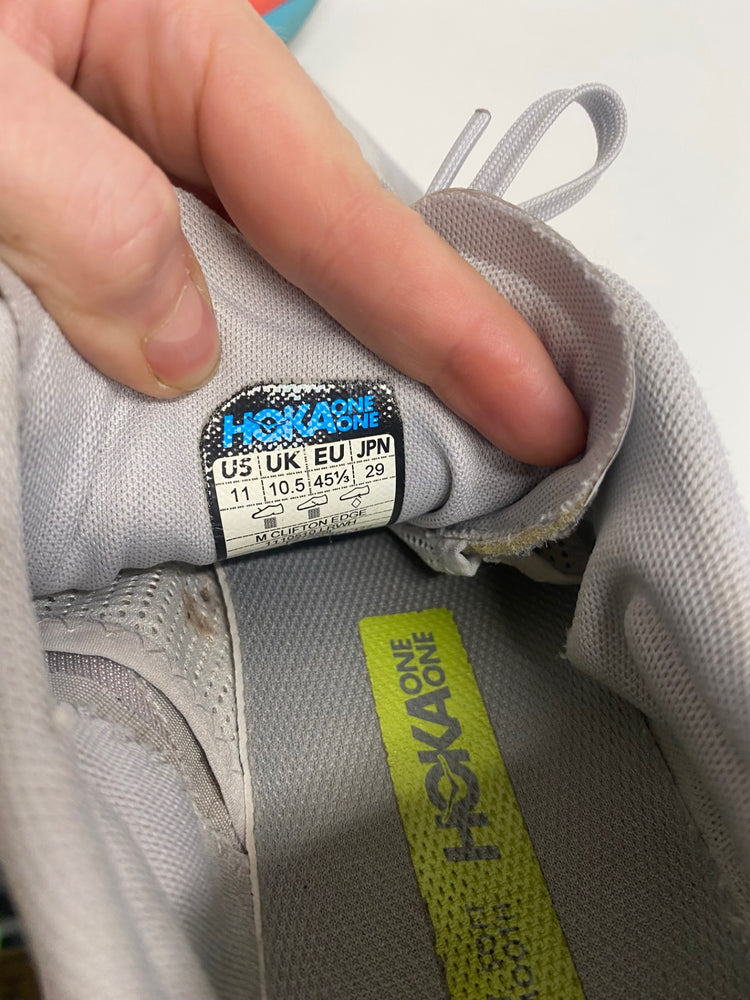 Fabulous HOKA One Clifton Edge Sneakers UK10.5 lunar rock Cyan CP002