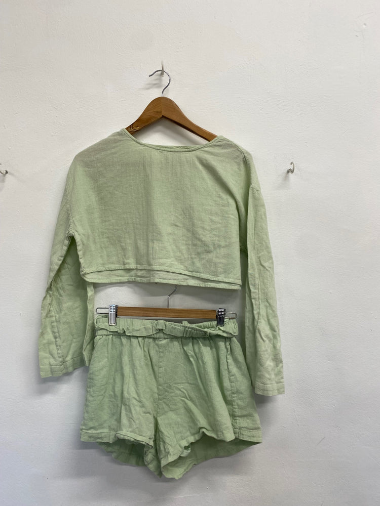 Fabulous Onia Loungewear Set linen UK 8 Mint Green SH493