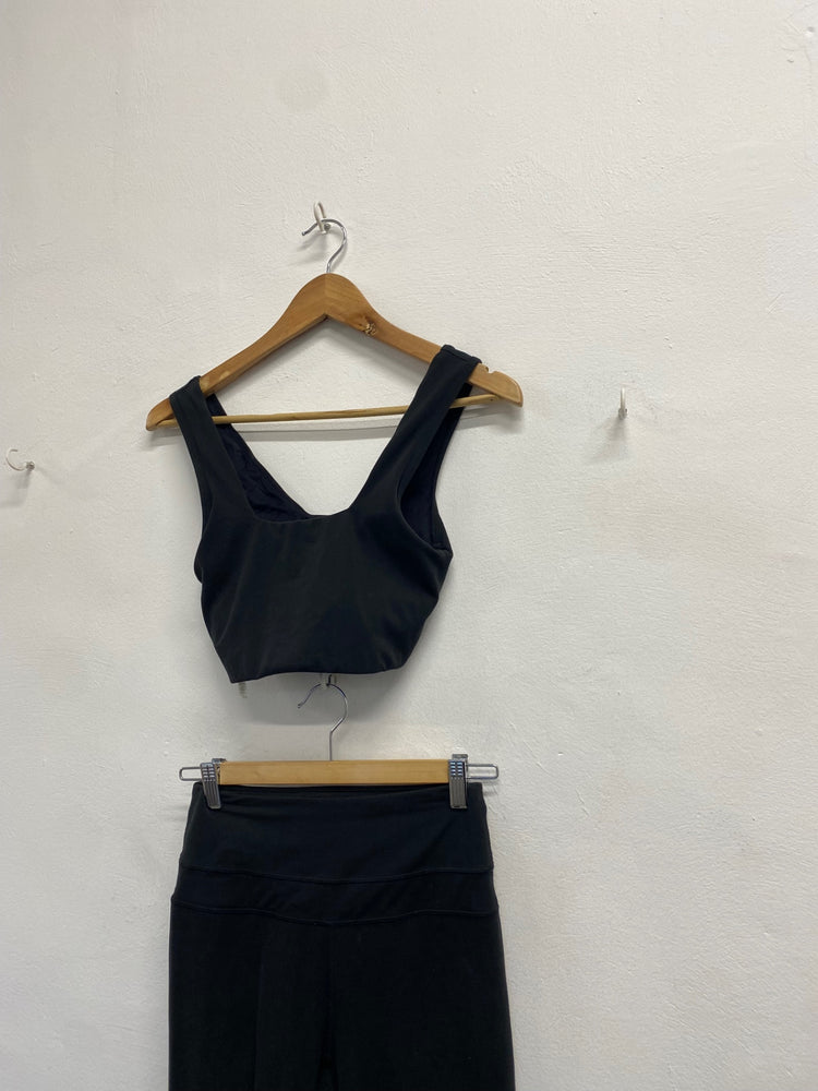 Fabulous Varley Gym Co-ord UK 8 Black active #206 CP002