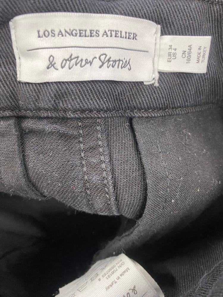 Fabulous & Other Stories Jeans UK6 Black Retro Wide leg lB500