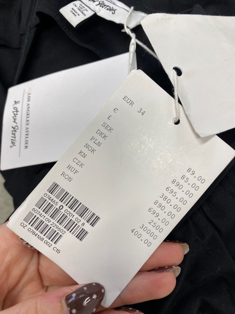 Fabulous & Other Stories Mini dress UK 6 Black belted LB500