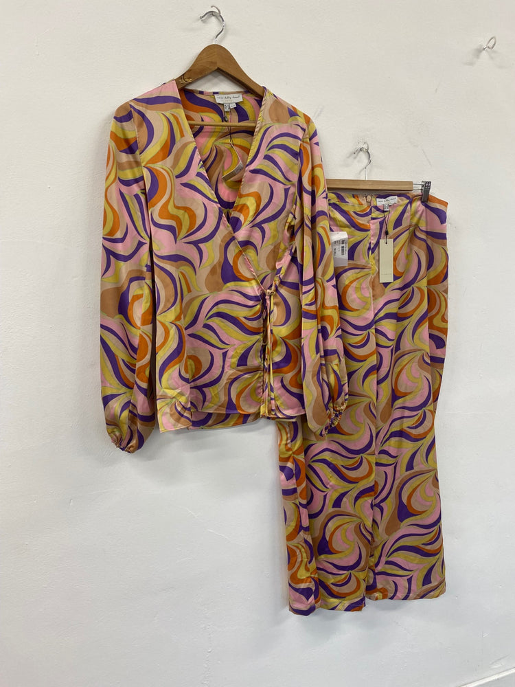 Fabulous Never Fully Dressed Autumnal Swirl Co ord UK14 L New FQ501