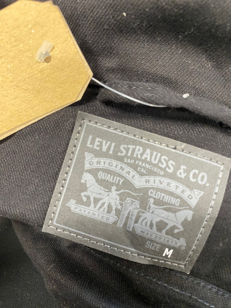 Fabulous Levi's original trucker Jacket UK 10 Black new FQ501