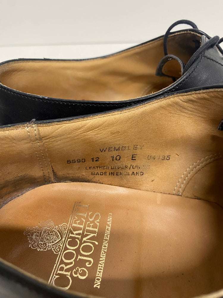 Fabulous Crockett & Jones Wembley Oxfords Uk10 Black E LG276