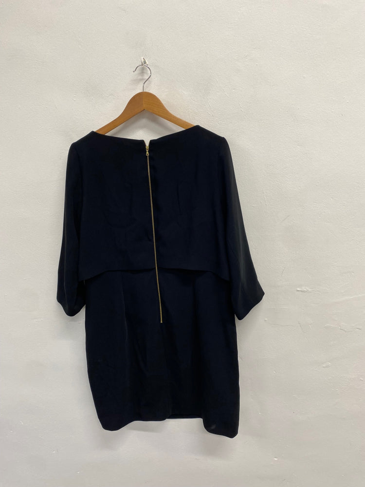 Fabulous The Fold London northcote Midi Dress UK 16 Black LG276