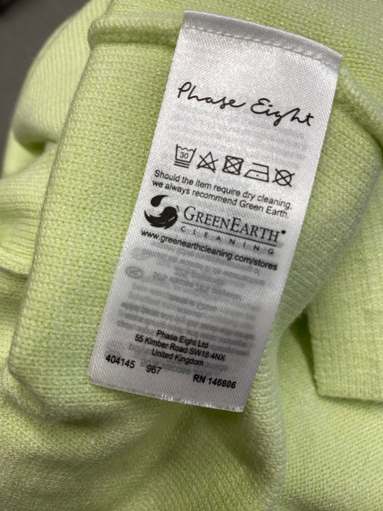 Fabulous Phase Eight Sweater UK 10 Lime green new LG276