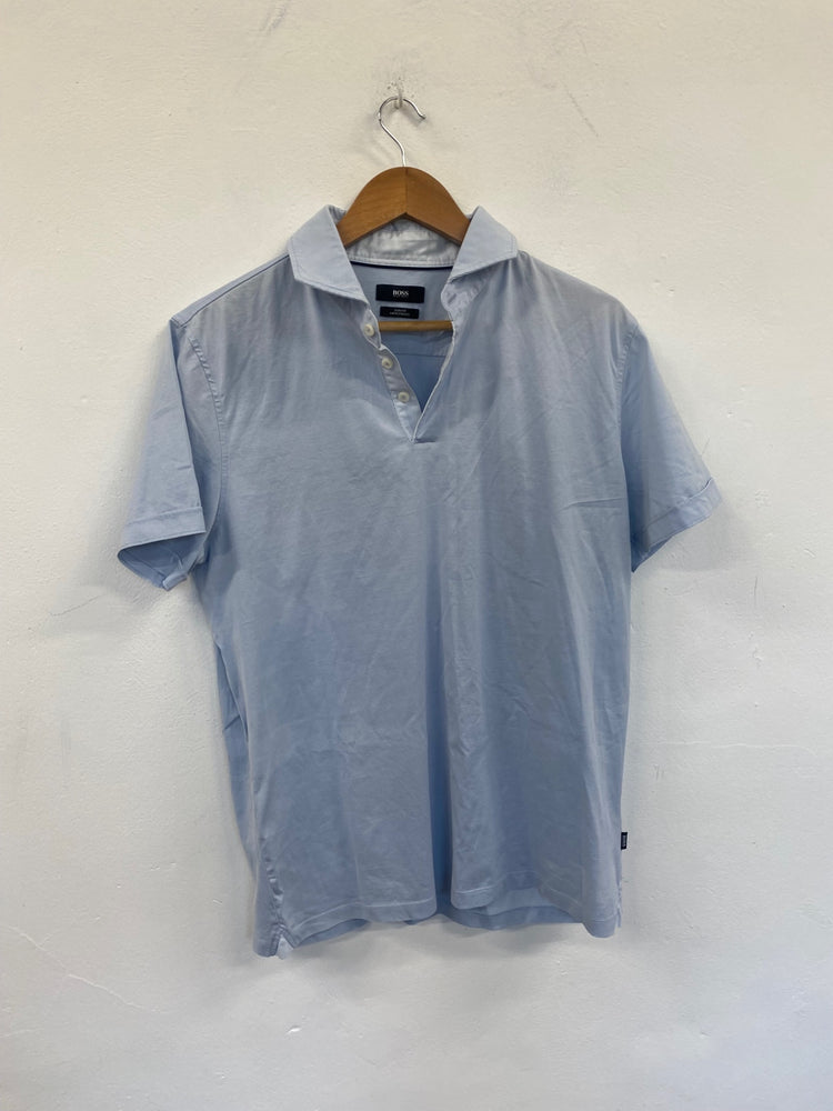 Fabulous Hugo Boss Merecnerised cotton polo Shirt UkXL Light blue LG276