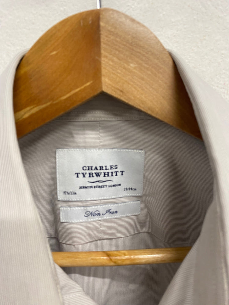 Fabulous Charles Tyrwhitt Shirt 15.5" slim fit Light Grey LG276