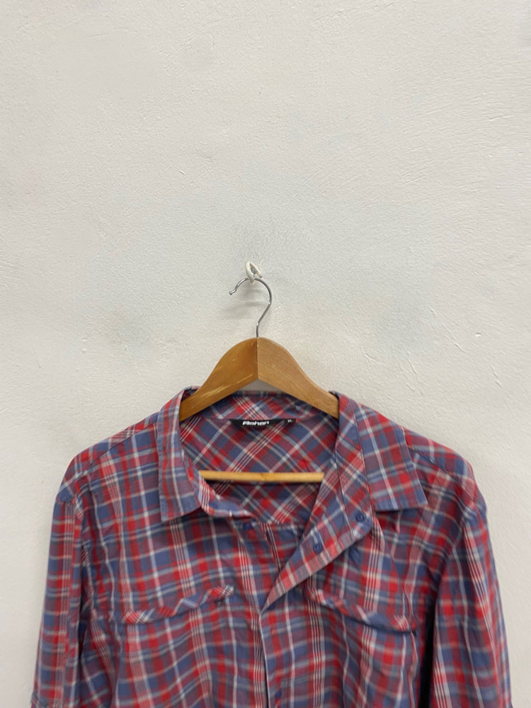 Fabulous Rohan Shirt UK XL Red and Blue checked popper LG276