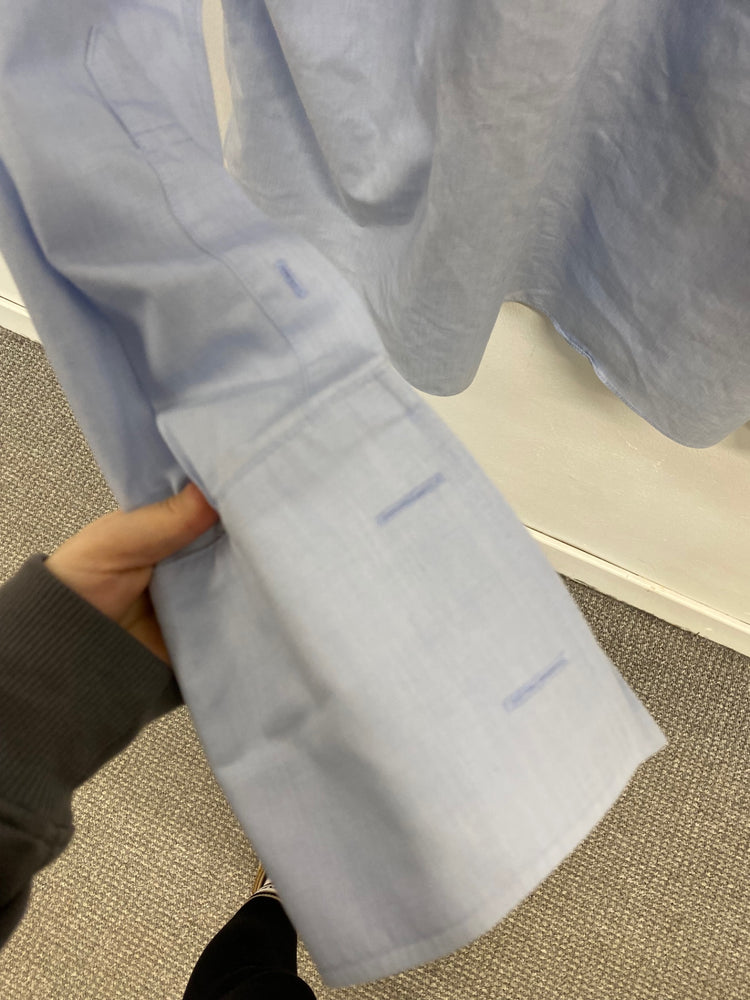 Fabulous Brooks Brothers Shirt 17” formal French cuff Light Blue SH493