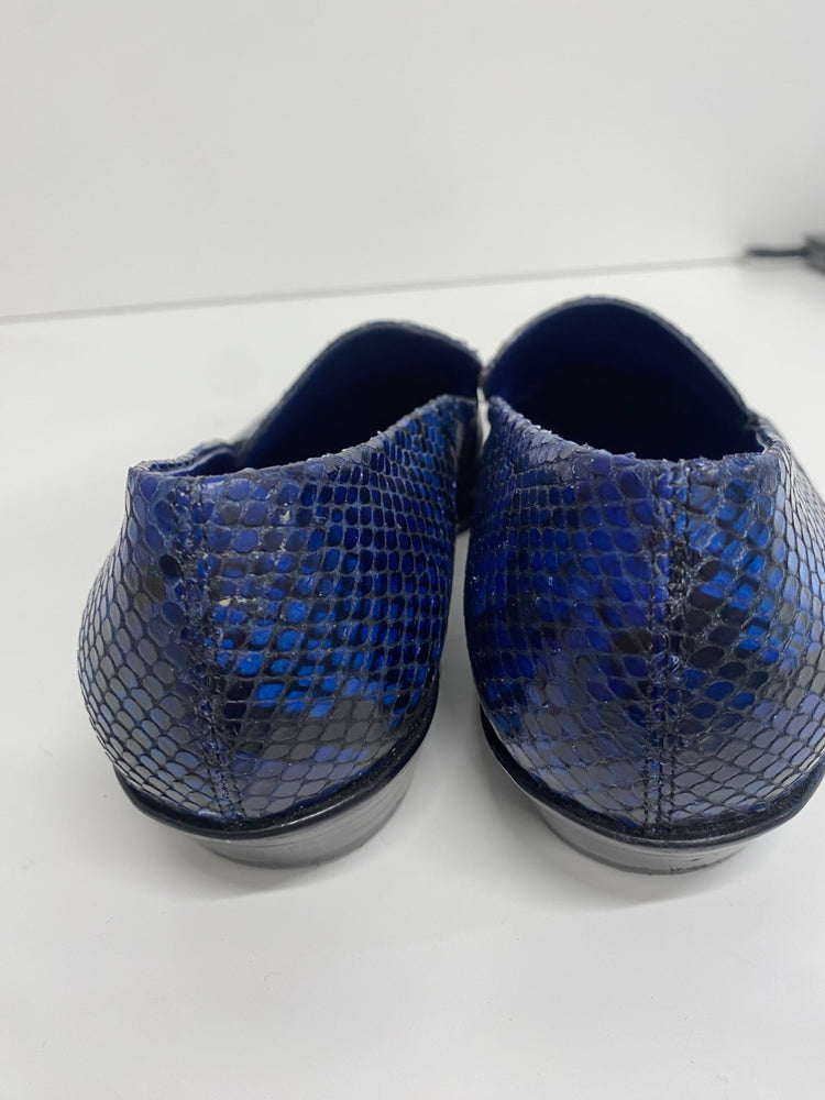 Fabulous Paul smith Janell leather Loafers UK5 Blue & Black Animal KF221