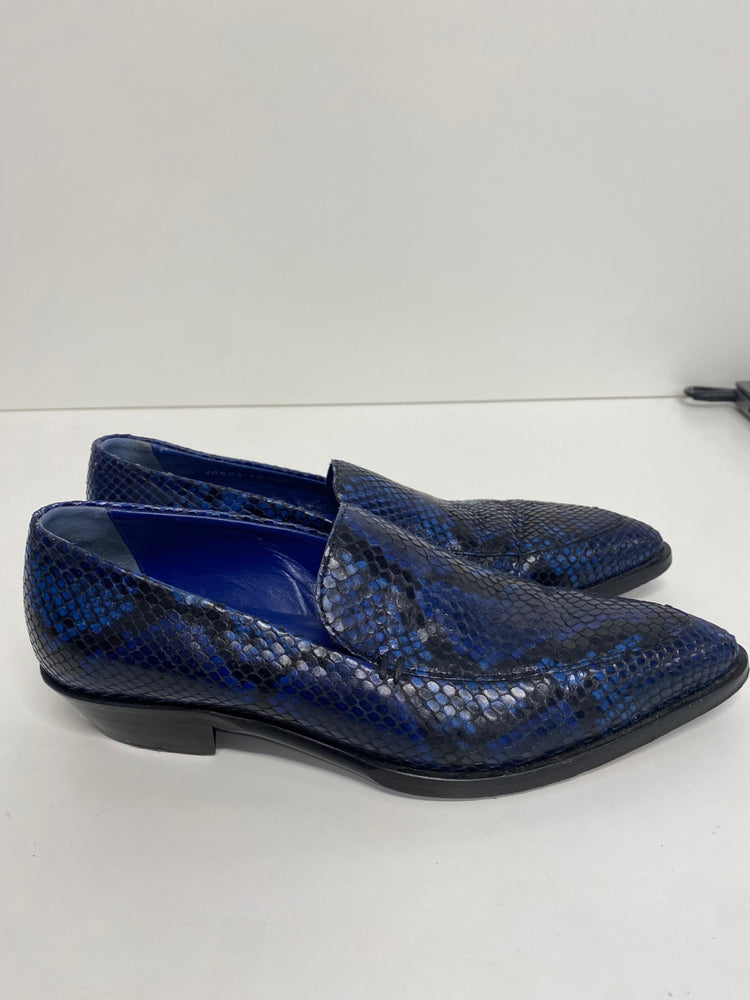 Fabulous Paul smith Janell leather Loafers UK5 Blue & Black Animal KF221