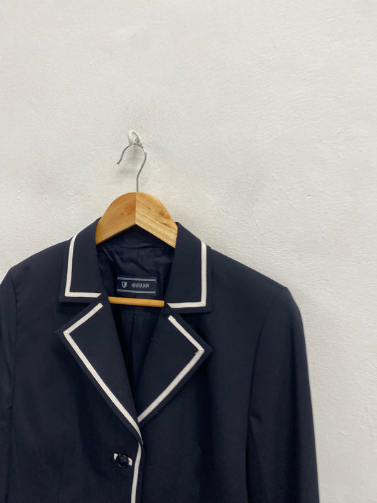 Fabulous Basler Blazer UK 12 Navy nautical KF221