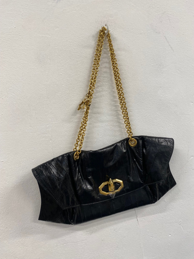 Fabulous classic leather Moltedo evening Bag One size Black DM002