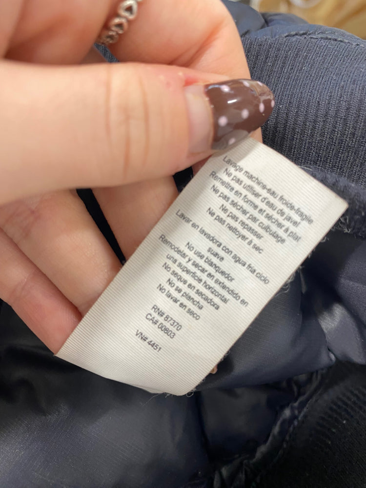 Fabulous Alo Quilted jacket UK 6-8 Black bomber style down lined KF221