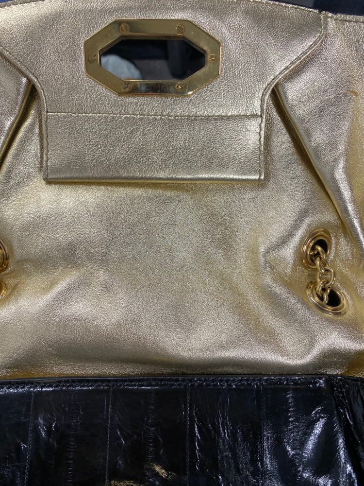 Fabulous classic leather Moltedo evening Bag One size Black DM002