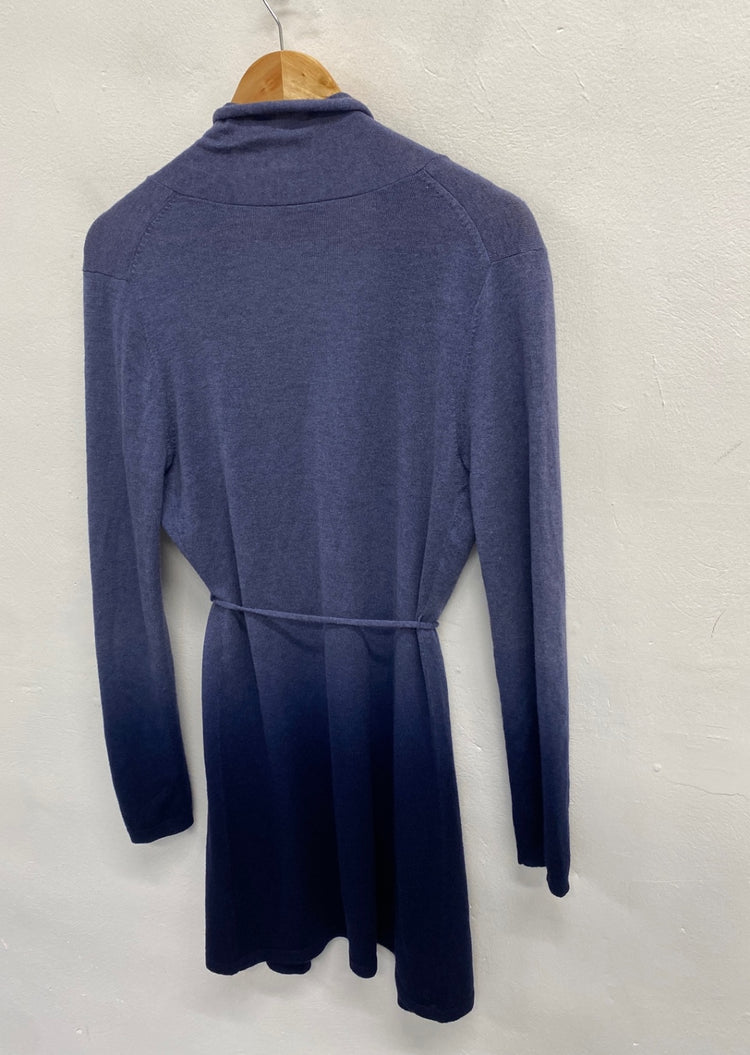 Fabulous Phase Eight Cardigan silk wool cashmere UK 10 Blue ombre KF221