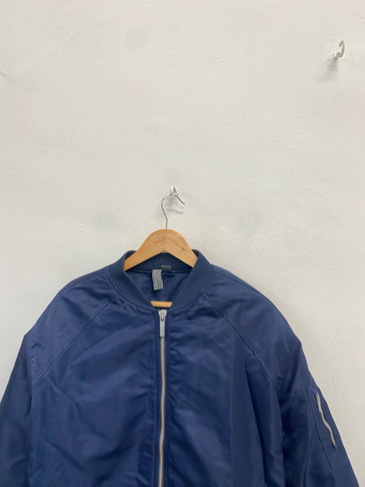 Fabulous Sweaty Betty Bomber Jacket UK 14 Navy AC504