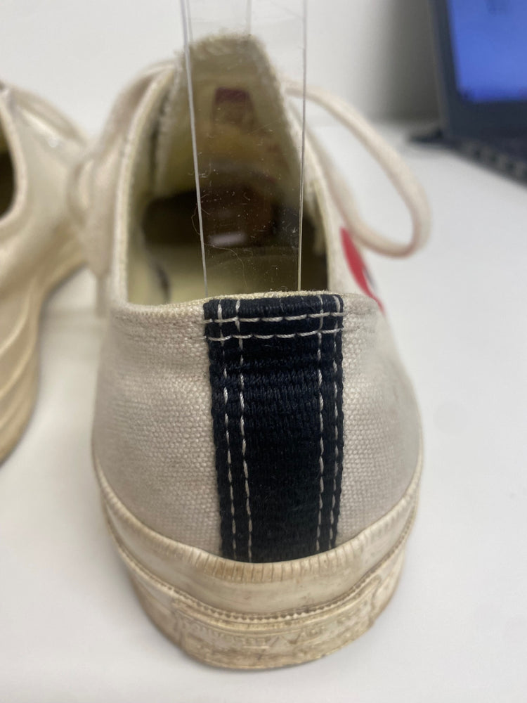Fabulous Converse x Comme des Garçons PLAY Sneakers Uk7 cream AC504