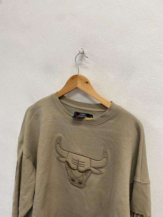 Fabulous pro standard Chicago bulls Sweatshirt UK M Beige AC504