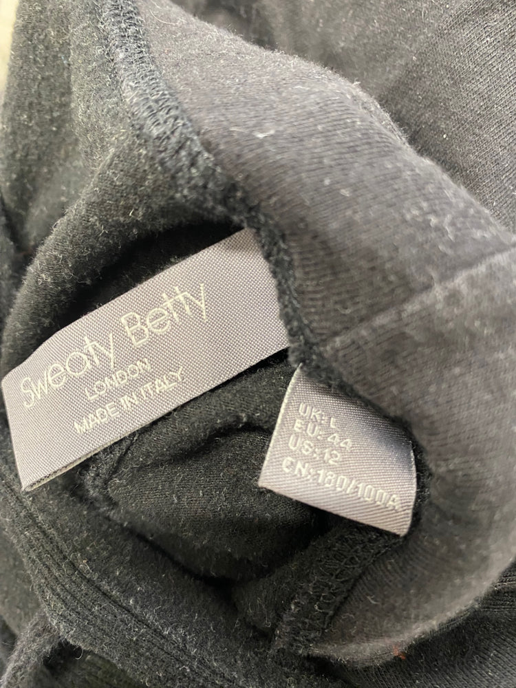 Fabulous Sweaty Betty luxe Hoodie UK 16 Black AC504